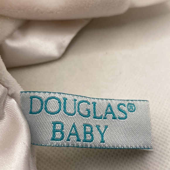 Douglas Baby Elephant Plush Lovey Security Blanket Snuggler Pink White Satin - Picture 6 of 12